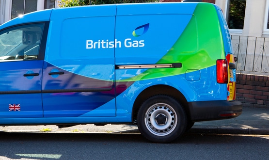 Image of a British Gas van